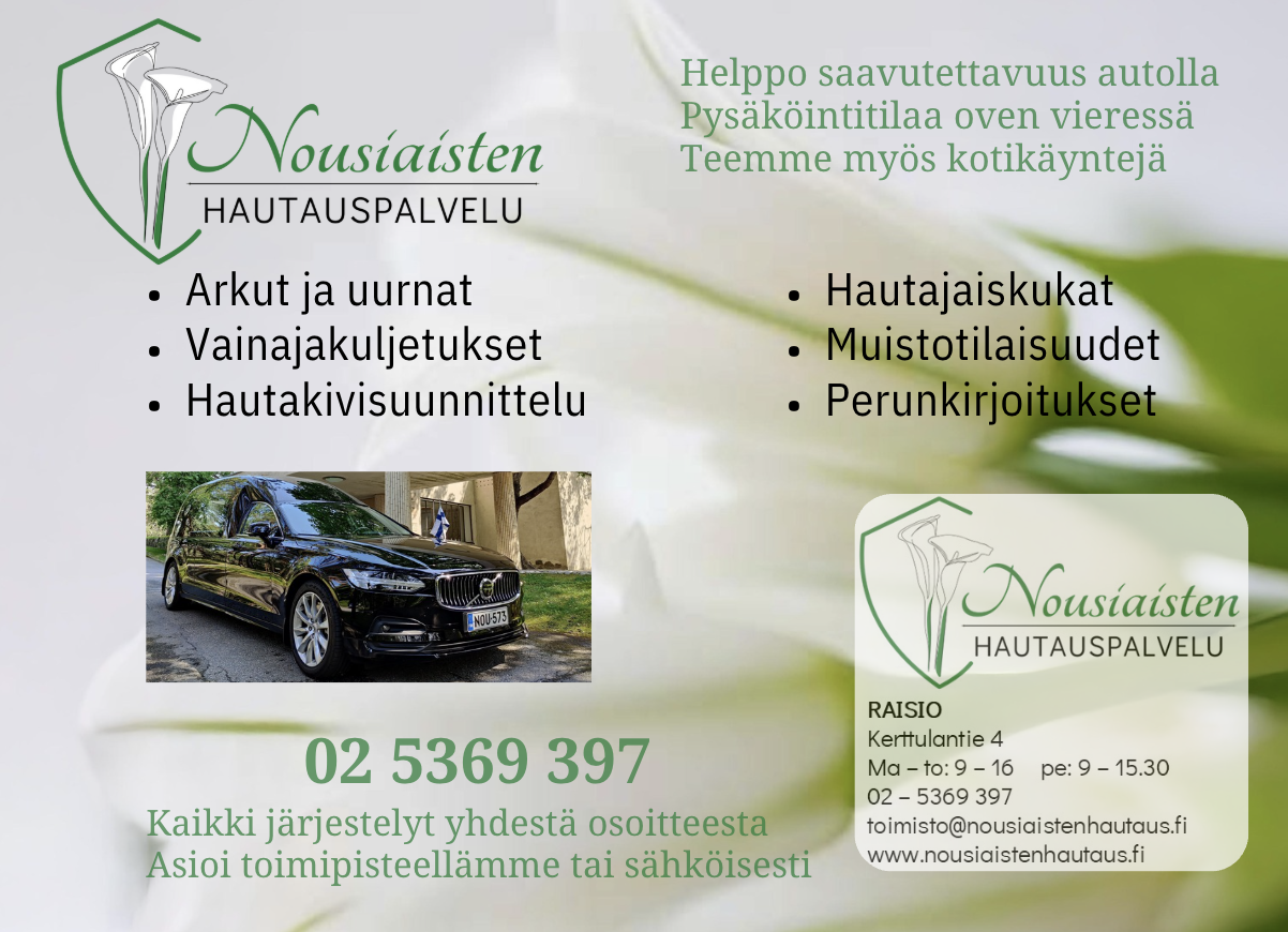 Nousiaisten Hautauspalvelu logo